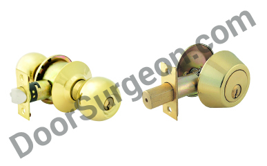 Home handles and deadbolt hardware for residential door repair Chestermere.